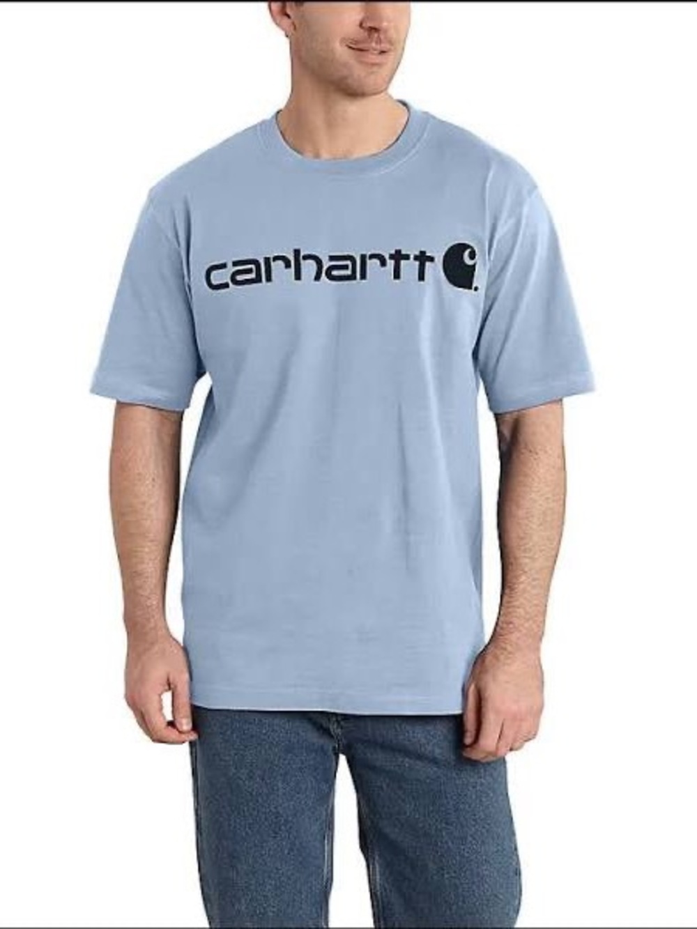 Carhartt Loose Fit Heavyweight Short-Sleeve Logo Graphic T-Shirt Size Medium